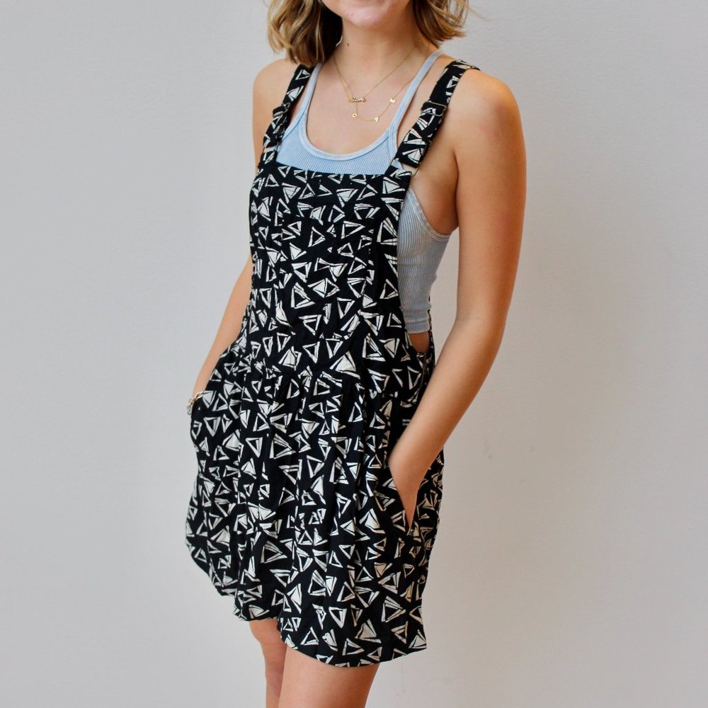 American Eagle Overall BabyDoll Patterned Dress